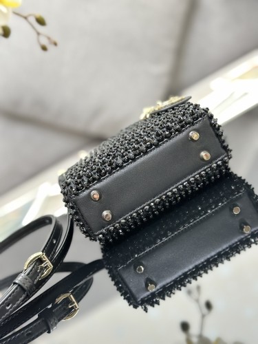  Handbags Lady Dior S0856 size:12*10.5*5 cm