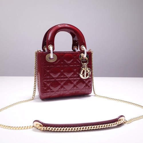  Handbags Dior Mini lady classic 44531 size:17 cm