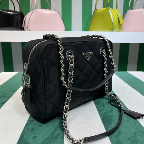  Handbags Prada BL0903 size:25.5*18*0.5 cm