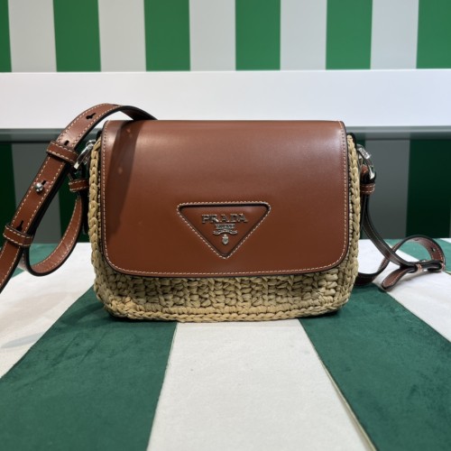  Handbags Prada 1BD243 size:20*6.5*15 cm
