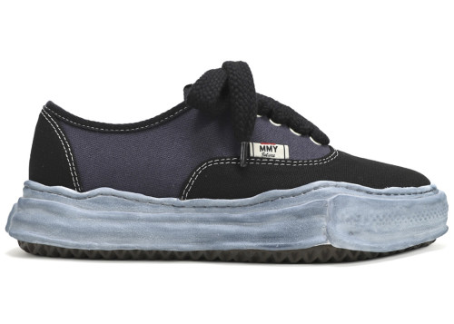 Maison Mihara Yasuhiro Baker OG Sole Over Dyed Canvas Low Black