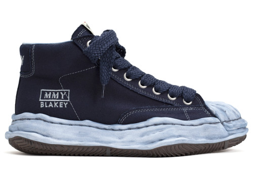 Maison Mihara Yasuhiro Blakey OD OG Sole Canvas High Navy