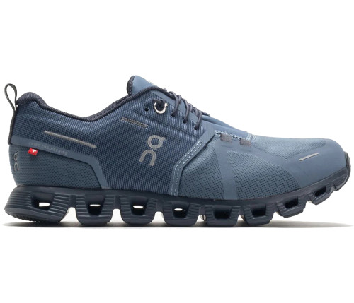Shoes On Running Cloud 5 Waterproof Metal Navy (Women's)