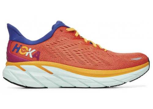 Hoka One One Clifton 8 Fiesta Orange Purple