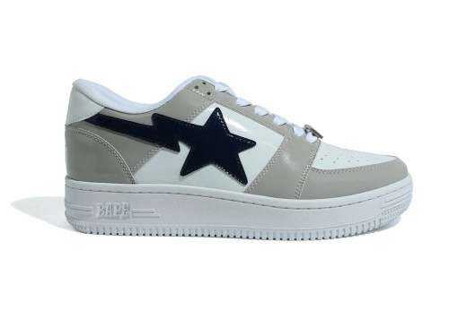 A Bathing Ape Bape Sta Low White Grey