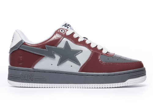 A Bathing Ape Bape Sta Nostalgic Burgundy Grey