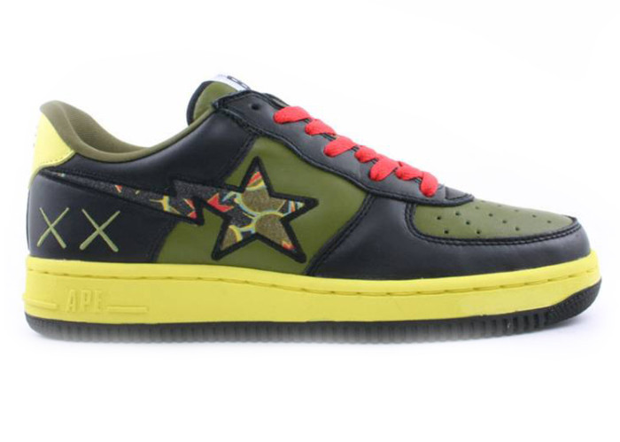 A Bathing Ape Bape Sta Low KAWS Black Olive