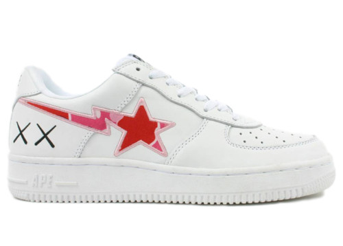 A Bathing Ape Bape Sta Low KAWS White Pink Camo