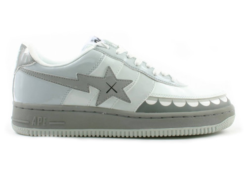 A Bathing Ape Bape Sta Low KAWS Chompers Grey