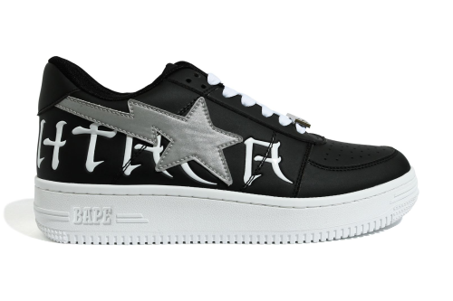 A Bathing Ape Bape Sta Low Black 3M