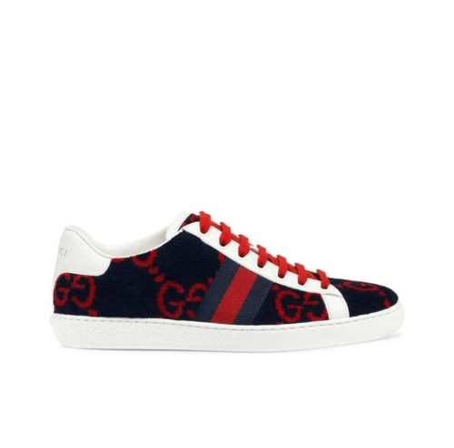 Gucci Ace GG Terry Cloth Blue Red