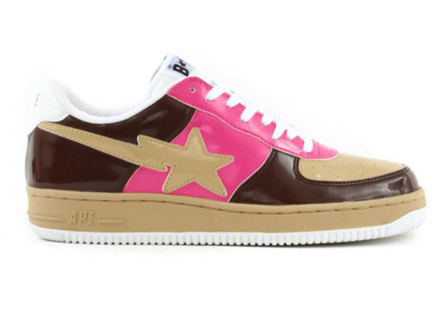 A Bathing Ape Bape Sta Low Coffee Pink