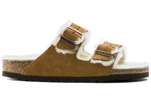 Birkenstock Arizona Shearling Suede Mink