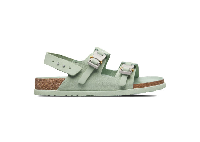 Dior by Birkenstock Sandale Milano Pastel Green Nubuck Calfskin