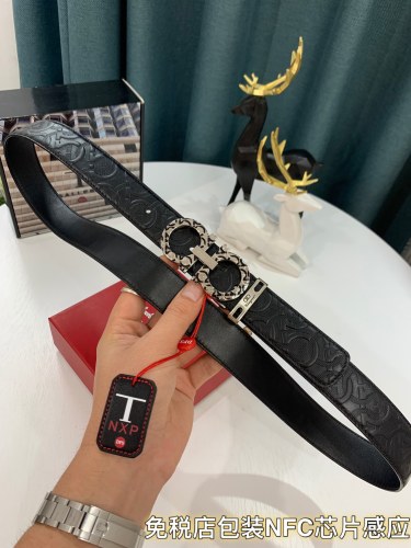 Streetwear Belt Ferragamo 319183 size:3.5cm