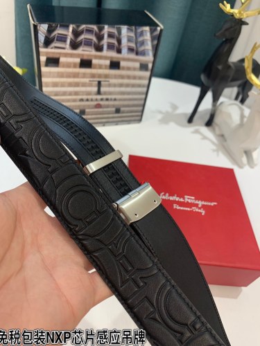 Streetwear Belt Ferragamo 319218 size:3.5cm