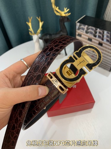 Streetwear Belt Ferragamo 319206 size:3.5cm