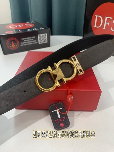 Streetwear Belt Ferragamo 319235 size:3.5cm