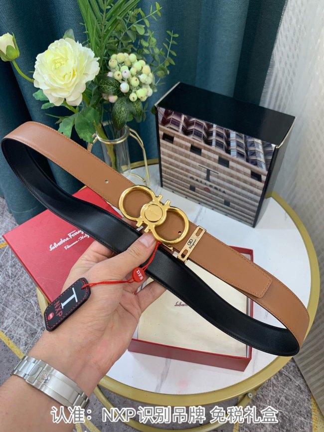 Streetwear Belt Ferragamo 319131 size:3.5cm