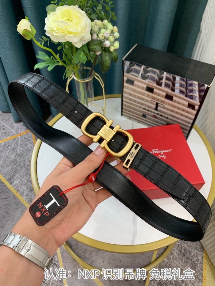 Streetwear Belt Ferragamo 319122 size:3.5cm