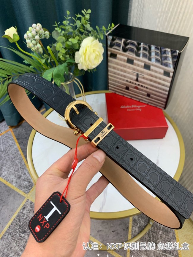 Streetwear Belt Ferragamo 319095 size:3.5cm