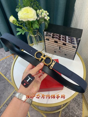 Streetwear Belt Ferragamo 319137 size:3.5cm