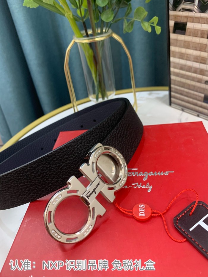 Streetwear Belt Ferragamo 319127 size:3.5cm