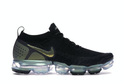 Nike Air VaporMax Flyknit 2 Black Metallic Silver Multi-Color