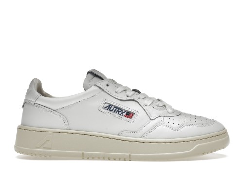 Autry Medalist Leather Low White