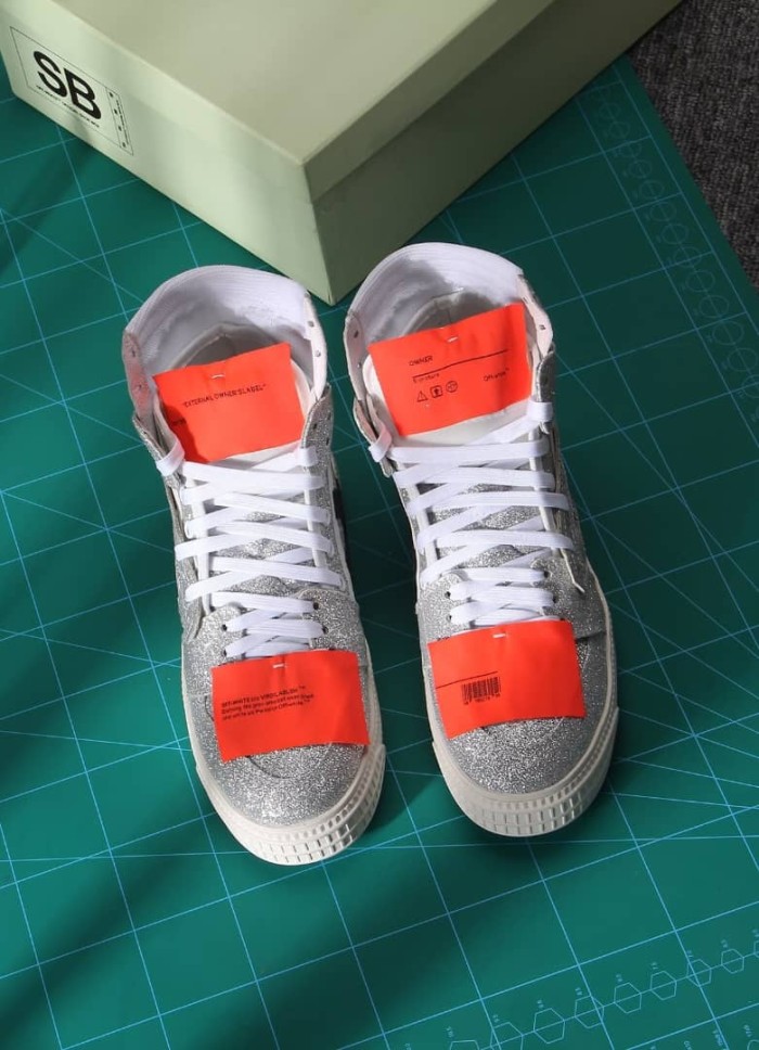 Off-White Off-Court 3.0 glitter high-top sneakers