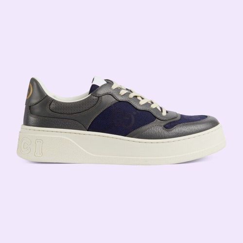 Gucci Lace Up Sneaker Grey Blue