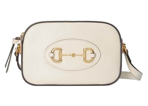 Gucci Horsebit 1955 Small Camera Shoulder Bag White 760196-1AAQD-9022 size 20*13*6cm
