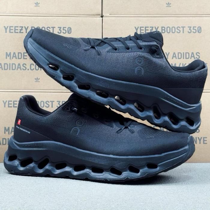 On Anti Slip Wear Resistant Low Top Casual Running Shoes Men's Black