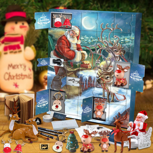Christmas Moose Advent Calendar 2021 - Contains 24 gifts
