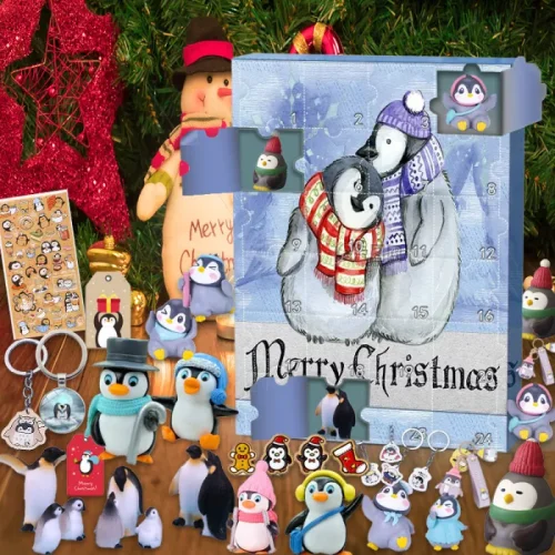 Penguin Advent Calendar 2021-Contains 24 penguin gifts