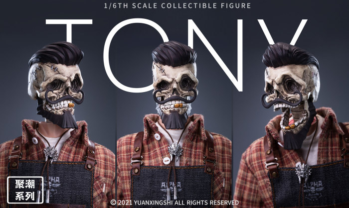 (Out of stock)YUANXINGSHI New Product：1/6 Gathering Trend Series FirstRound---Oil head Barber Tony JC-001