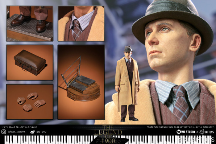 (In Stock)Daf Toys 1/6 The Legend of 1900 The Pianist On The Ocean Action Figure F014