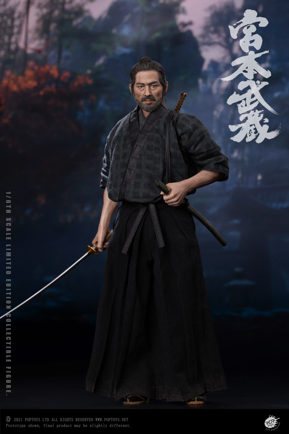 US$ 165.00 - (Pre-Order) POPTOYS 1/6 EX037 Miyamoto Musashi Action