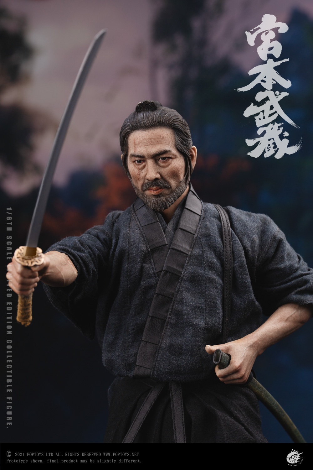 US$ 165.00 - (Pre-Order) POPTOYS 1/6 EX037 Miyamoto Musashi Action