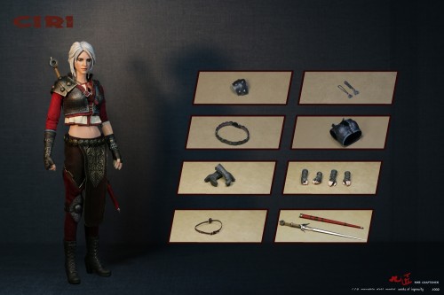 (Out of stock)Nine Craftsmen 1/6 Ciri Armored Action Figure