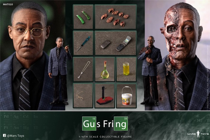 (Pre-order)Mars Toys 1/6 Gus Fring Action Figure Double figures Set MAT010
