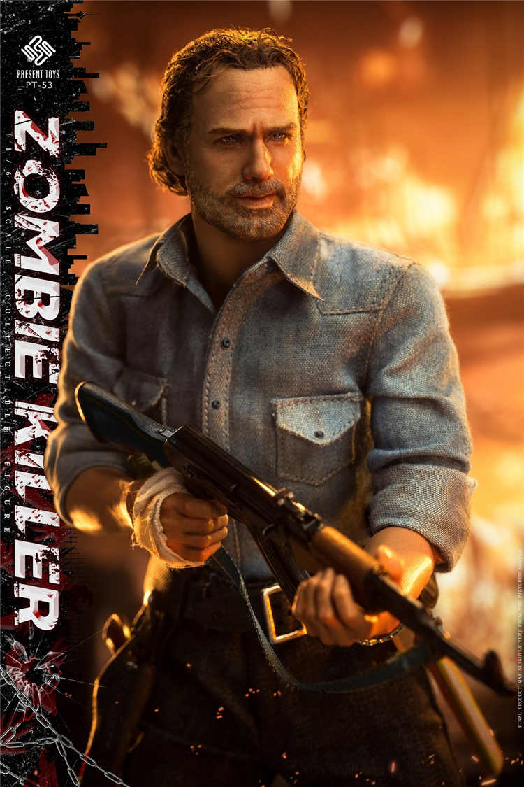 PRESENT TOYS Rick Grimes The Walking Dead 12in Action Figure