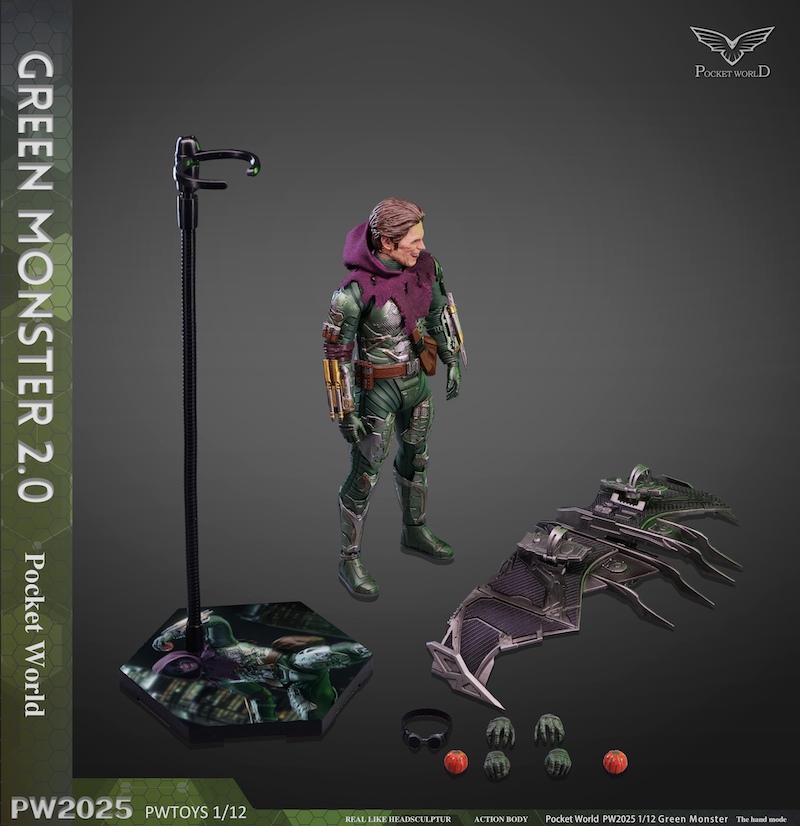 PWTOYS PW2023 green monster 1/12フィギュア PWTOYS 1/12 Green Monster with Glider (Battl