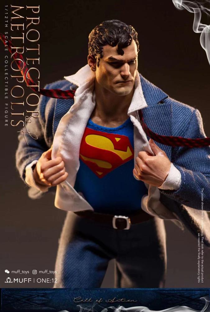 Muff Toys 1/12 Superman Clark Kent Protector of Metropolis 6 inch Movable Figure MUT-2301