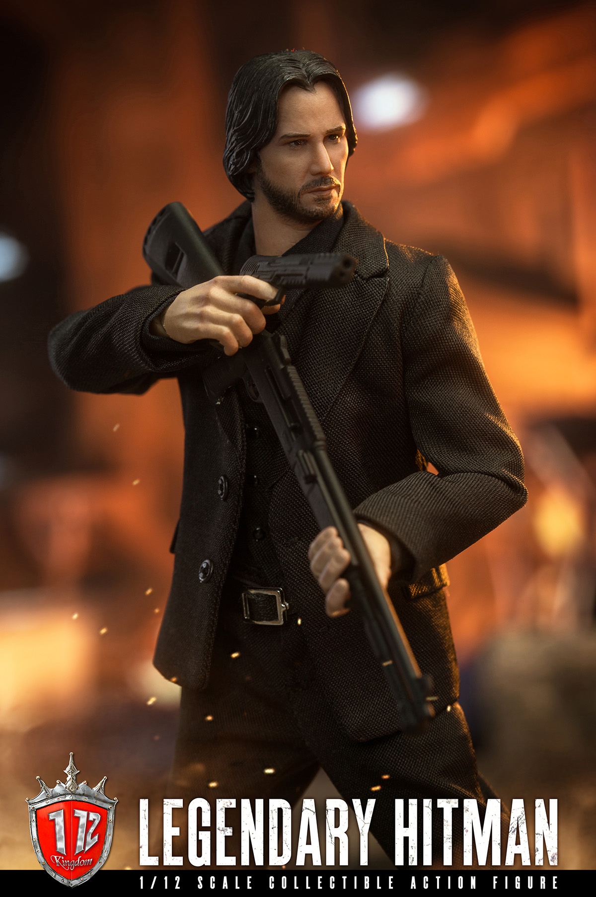 Kingdom KD-9001 John wick 1/12 ジョン ウィック KD-9001: Kingdom Legendary Hitman John Wick Keanu Reeves 1