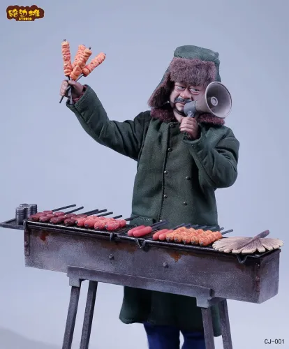 (In Stock)Roadside Stall Studio1/12 Street Scene The first bomb barbecue scene set CJ-001
