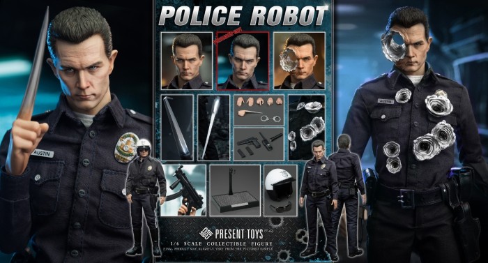 (Pre-order)Present Toys PT-SP62 1/6 Police Robot Realistic Figure