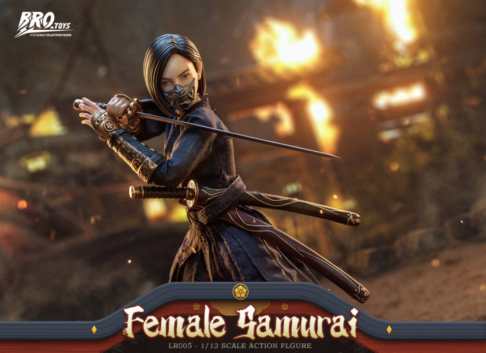 (Pre-order)Brotoys 1/12 Female Samurai 6 Inch Movable Figure LR005