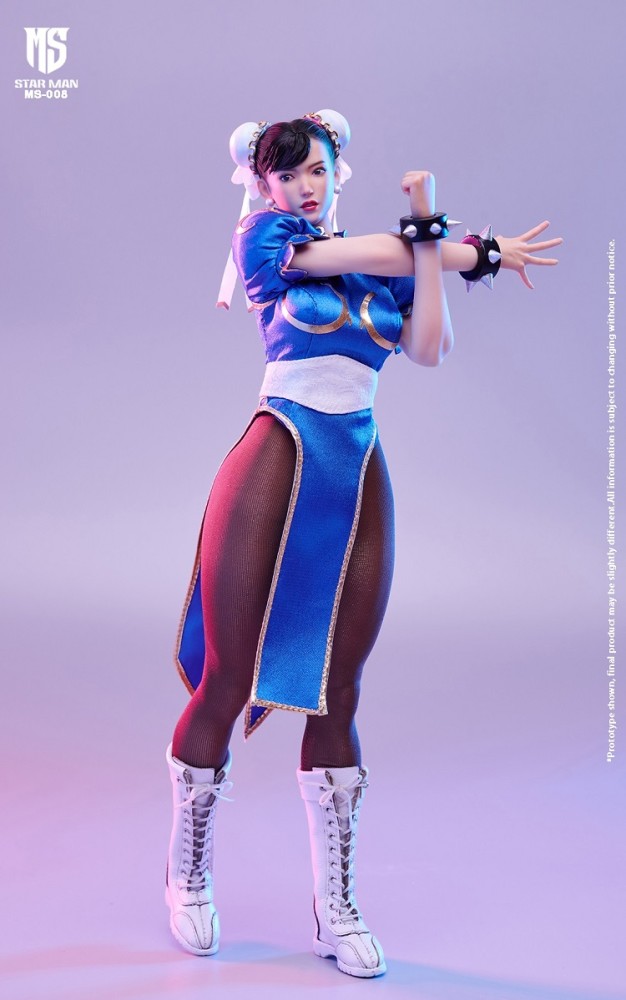 (In Stock)STAR MAN 1/6 Female Fighter Chun-li Seamless Action Figure MS008AB