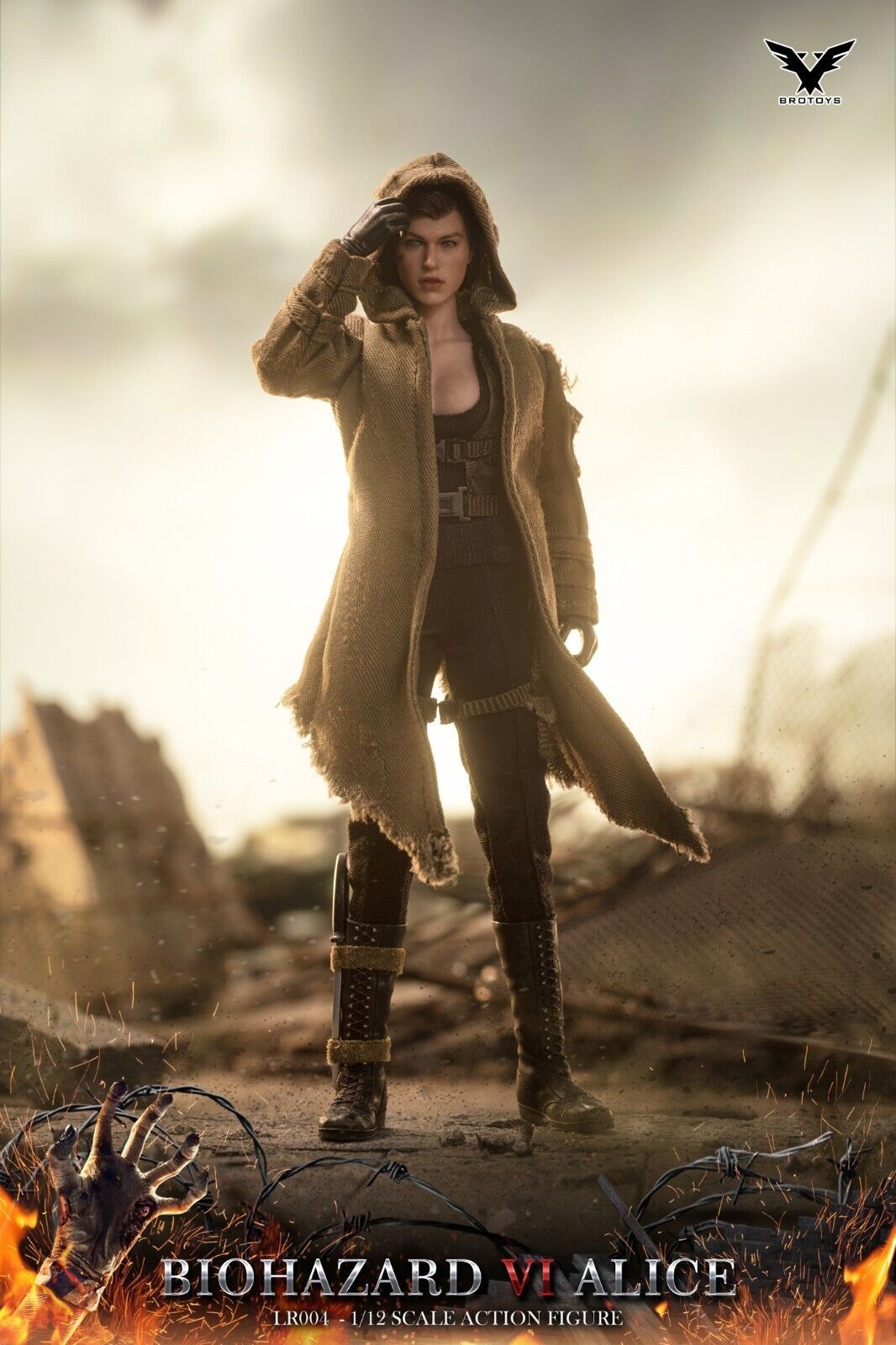 US$ 93.00 - Brotoys 1/12 Biohazard IV Alice LR004 - www.crabfigure.com